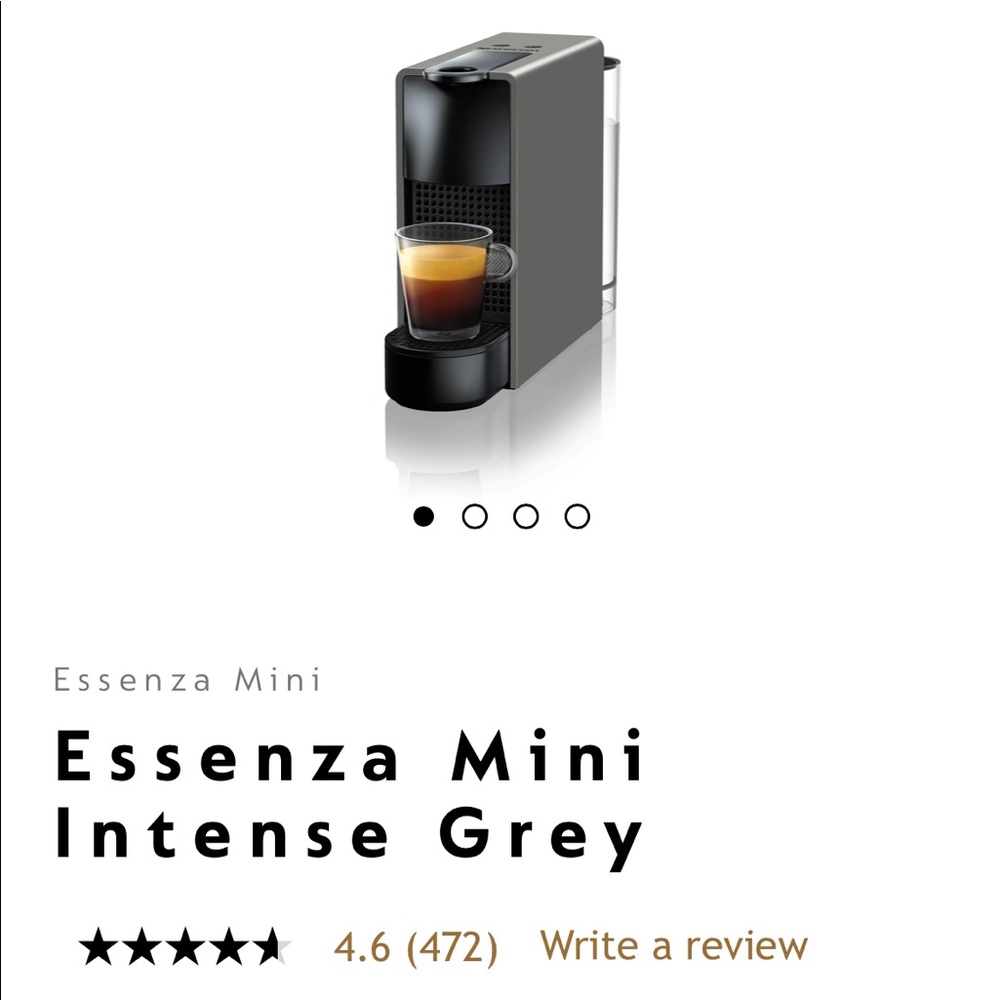 Nespresso Essenza Mini Piano Black C30 Espresso Machine